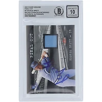 George Brett Kansas City Royals Autographié 2001 Fleer Genuine Final Cut GU Relic #3 Beckett Fanatics Witnessed Authenticated 10 Card