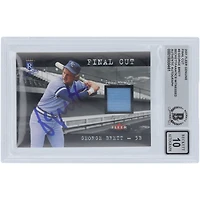 George Brett Kansas City Royals Autographié 2001 Fleer Genuine Final Cut GU Relic #3 Beckett Fanatics Witnessed Authenticated 10 Card