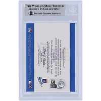 Carte authentifiée autographiée par George Brett Kansas City Royals 2002 Fleer Greats of the Game Through the Years Relic #4 Beckett Fanatics Witnessed