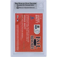 George Brett Kansas City Royals Autographed 2002 Topps Pristine Fall Memories Jersey Relic #FM-GB #/1000 Beckett Fanatics Witnessed Authenticated Card