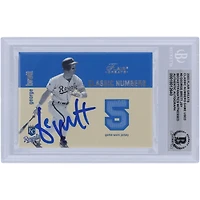 George Brett Kansas City Royals Autographié 2003 Fleer Flair Greats Classic Numbers Jersey Relic #GB Beckett Fanatics Witnessed Authenticated Card