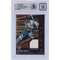 Carte 10 authentique autographiée par George Brett Kansas City Royals, relique de la Bomb Squad Topps 2003 immaculée #PBS-GB1, vue par les fanatiques de Beckett