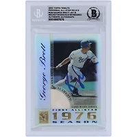 George Brett Kansas City Royals Autographié 2003 Topps Tribute Perennial All-Star Jersey Relic #TR-GB Beckett Fanatics Witnessed Authenticed 10 Card