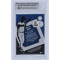 George Brett Kansas City Royals Autographed 2004 Topps Clubhouse Jersey Relic #GB Beckett Fanatics Witnessed Authenticated Card