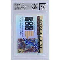 George Brett Kansas City Royals autographié 2004 Topps Tribute Hall of Fame Bat Relic #TR-GBB Beckett Fanatics Witnessed Authenticed 10 Card