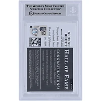 George Brett Kansas City Royals Autographié 2004 Topps Tribute Hall of Fame Jersey Relic #TR-GB Beckett Fanatics Witnessed Authenticed Card