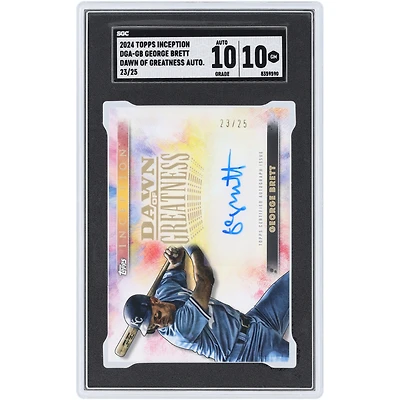 George Brett Kansas City Royals Autographed 2024 Topps Inception Dawn Of Greatness #DGA-GB #23/25 SGC Authenticated 10/10 Card