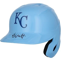 Réplique du casque de frappeur chromé autographié par George Brett des Royals de Kansas City