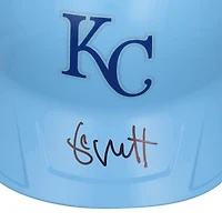 Réplique du casque de frappeur chromé autographié par George Brett des Royals de Kansas City