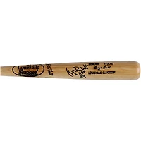 Batte de baseball Louisville Slugger Blonde autographiée par George Brett des Kansas City Royals avec inscription « HOF 99 »