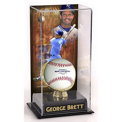 Vitrine d'exposition sublimée du Temple de la renommée des Royals de Kansas City de George Brett avec image