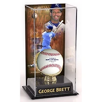 Vitrine d'exposition sublimée du Temple de la renommée des Royals de Kansas City de George Brett avec image