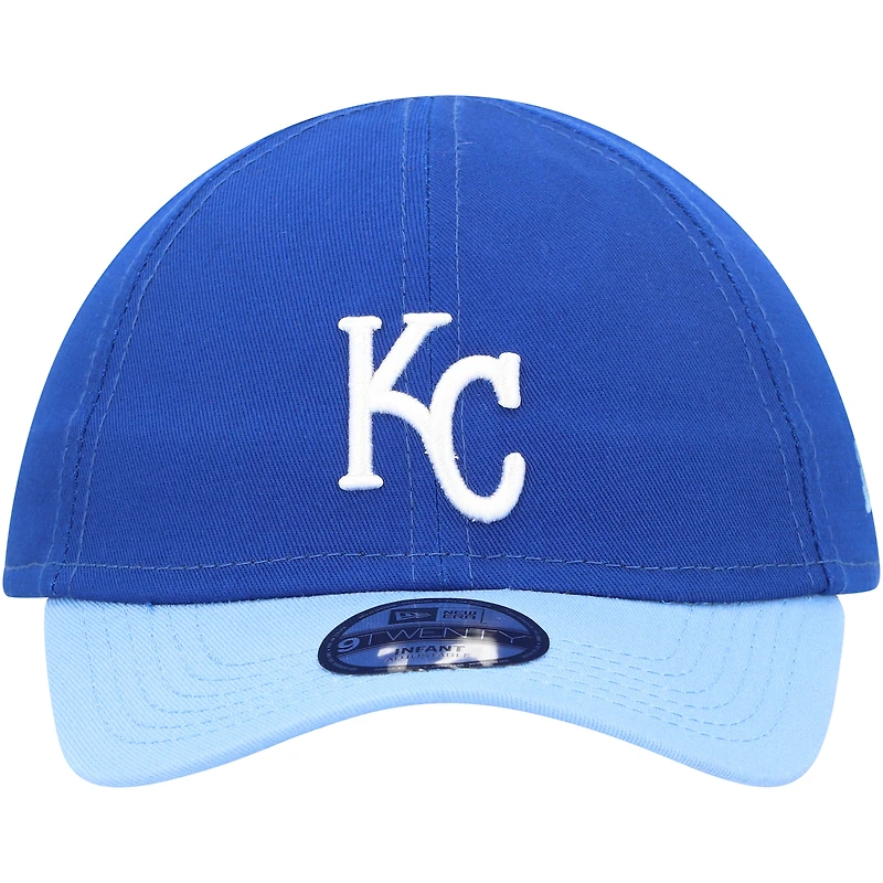 Casquette New Era Royal Kansas City Royals Team Color My First 9TWENTY Flex pour bébé