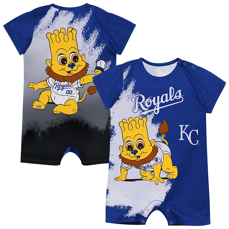 Body bébé Outerstuff bleu à l'effigie de la mascotte des Kansas City Royals