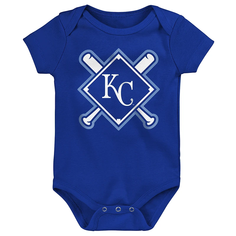Ensemble de body 3 pièces pour bébé Outerstuff Kansas City Royals Home Plate
