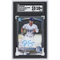 Jac Caglianone Kansas City Royals Autographed 2025 Bowman Chrome #CPA-JCA SGC Authenticated 10/10 Card