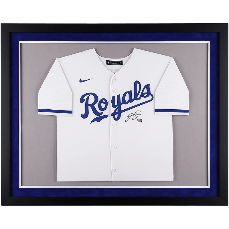 Jac Caglianone Kansas City Royals Autographed Deluxe Framed White Nike Replica Jersey