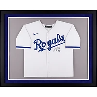 Jac Caglianone Kansas City Royals Autographed Deluxe Framed White Nike Replica Jersey