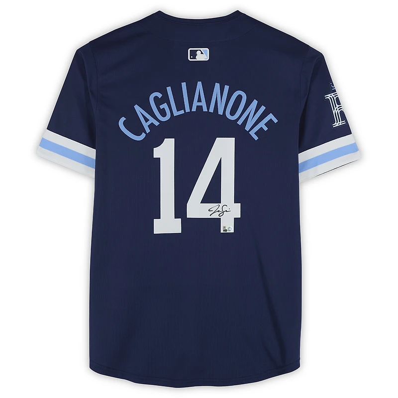 Jac Caglianone Kansas City Royals Autographed Navy Nike City Connect Limited Jersey