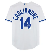 Maillot réplique blanc Nike autographié par Jac Caglianone des Kansas City Royals