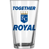 Royals de Kansas City 16 oz. Verre à pinte à slogan d'équipe