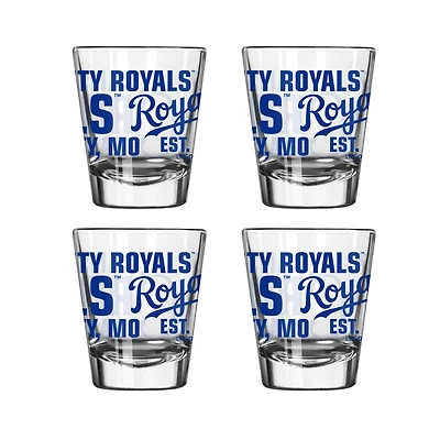 Kansas City Royals 4-Pack 2oz. Shot Glass Set