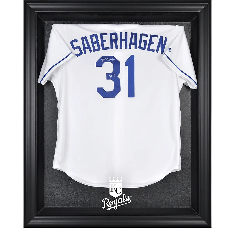 Vitrine de présentation du maillot avec logo encadré noir des Royals de Kansas City