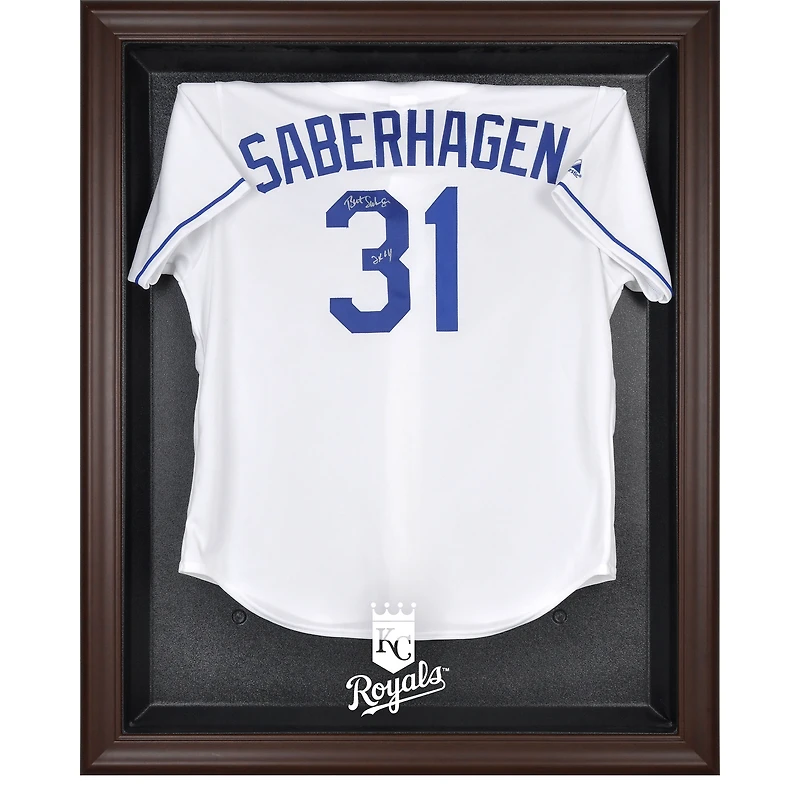 Vitrine de présentation du maillot encadré marron des Royals de Kansas City