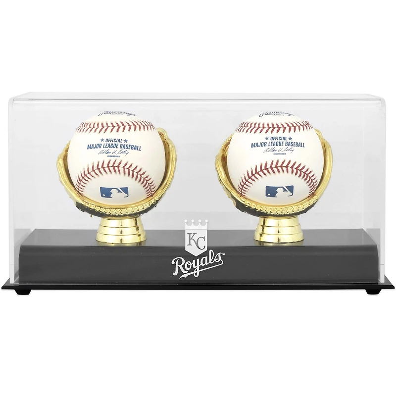 Vitrine de présentation du double logo de baseball des Royals de Kansas City