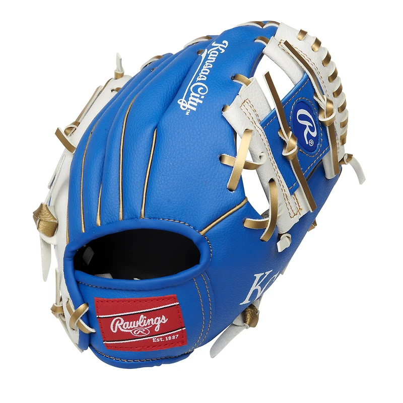 Gant Rawlings 10" avec logo de l'équipe des Royals de Kansas City