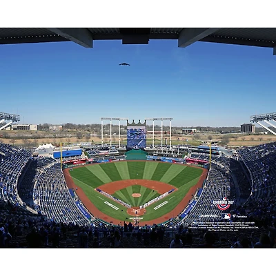 Photographie non signée du stade d'ouverture des Royals de Kansas City 2021