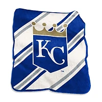 Couverture à rayures Raschel 50" x 60" des Kansas City Royals, logo de la marque