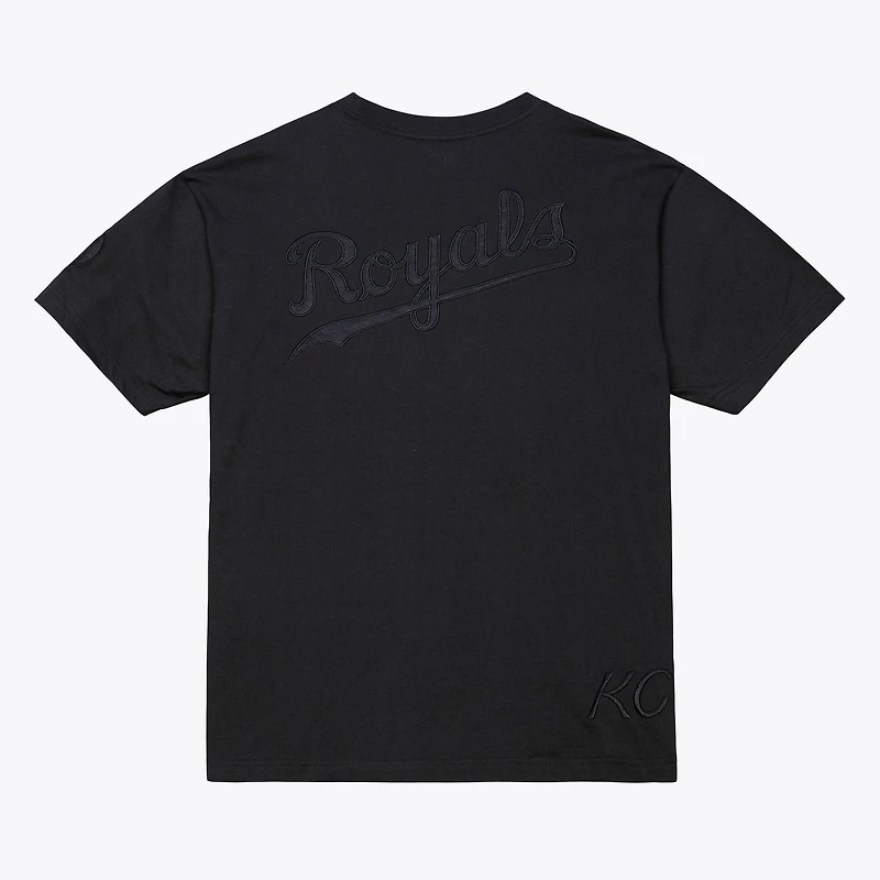 T-shirt noir Mitchell & Ness Kansas City Royals Cooperstown Collection Phantom pour homme