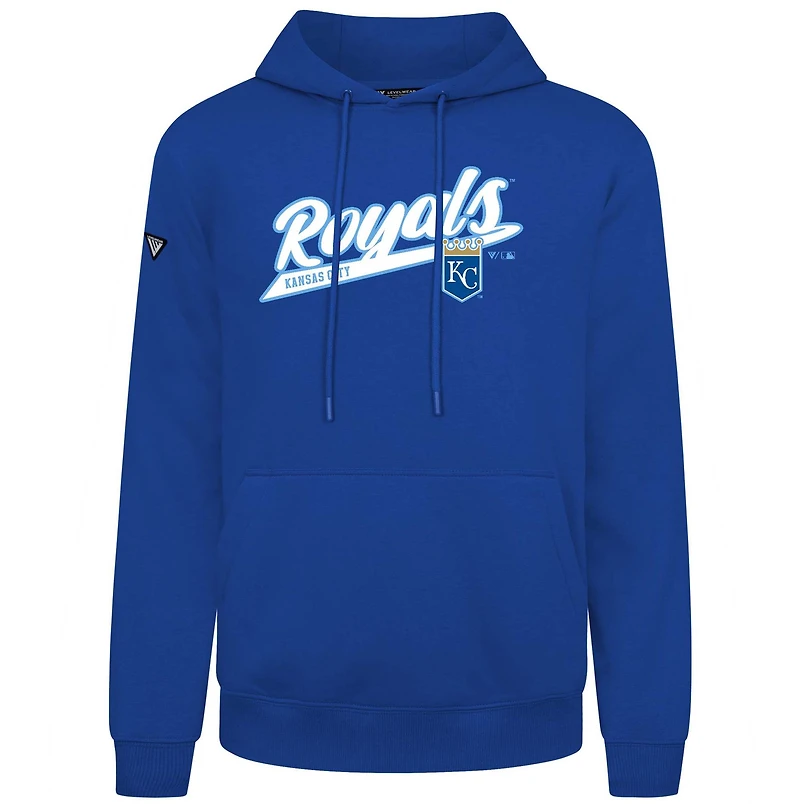 Sweat à capuche en polaire Levelwear Royal Kansas City Royals Podium pour homme