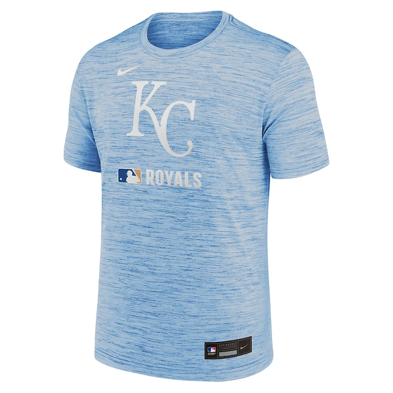 T-shirt Nike bleu clair Kansas City Royals Authentic Collection Velocity Dri-FIT pour homme