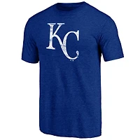 Men's Profile  Royal Kansas City Royals Big & Tall Distressed Logo T-Shirt