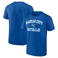 T-shirt pour homme avec profil Royal Kansas City Royals, grand et grand, cœur âme