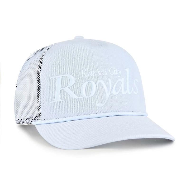 Men's '47 Light Blue Kansas City Royals Foundation Script Hitch Adjustable Trucker Hat