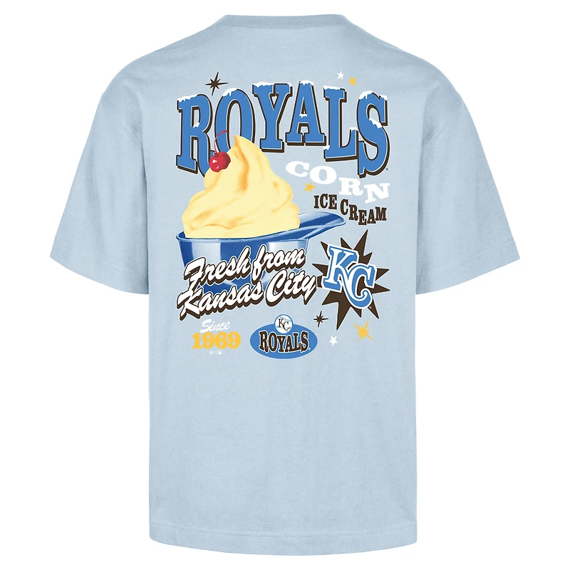 T-shirt bleu clair « 47 » pour homme des Royals de Kansas City, Ice Cream Parlor Foundation