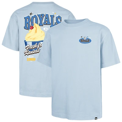 T-shirt bleu clair « 47 » pour homme des Royals de Kansas City, Ice Cream Parlor Foundation