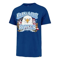 Men's '47  Royal Kansas City Royals Americana Eagle T-Shirt