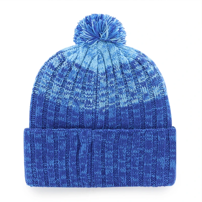 Bonnet en tricot à revers Cascade Royal Kansas City Royals '47 pour homme avec pompon