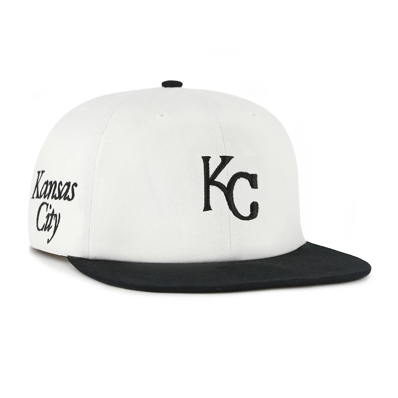 Casquette snapback blanche/noire « 47 » pour homme des Kansas City Royals Foundation