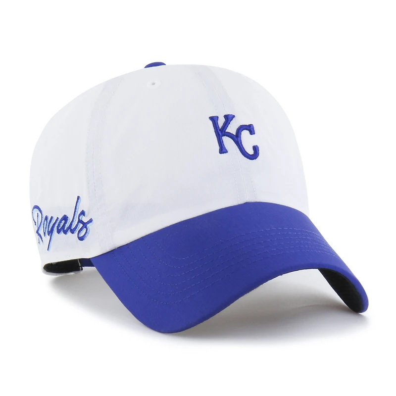 Casquette ajustable Kansas City Royals Vista Mini Clean Up brrr° blanche/bleue « 47 » pour homme