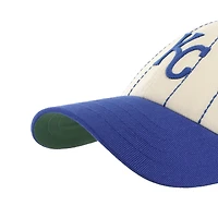 Casquette ajustable '47 x Rawlings Natural/Royal Kansas City Royals à rayures fines Clean Up pour homme