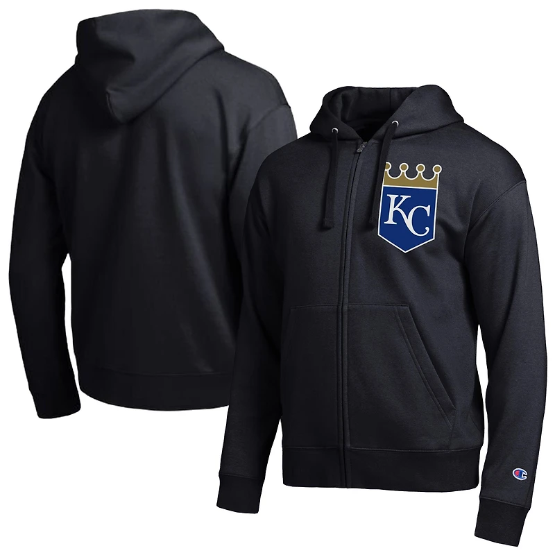 Sweat à capuche zippé noir Champion Kansas City Royals All-Star pour homme