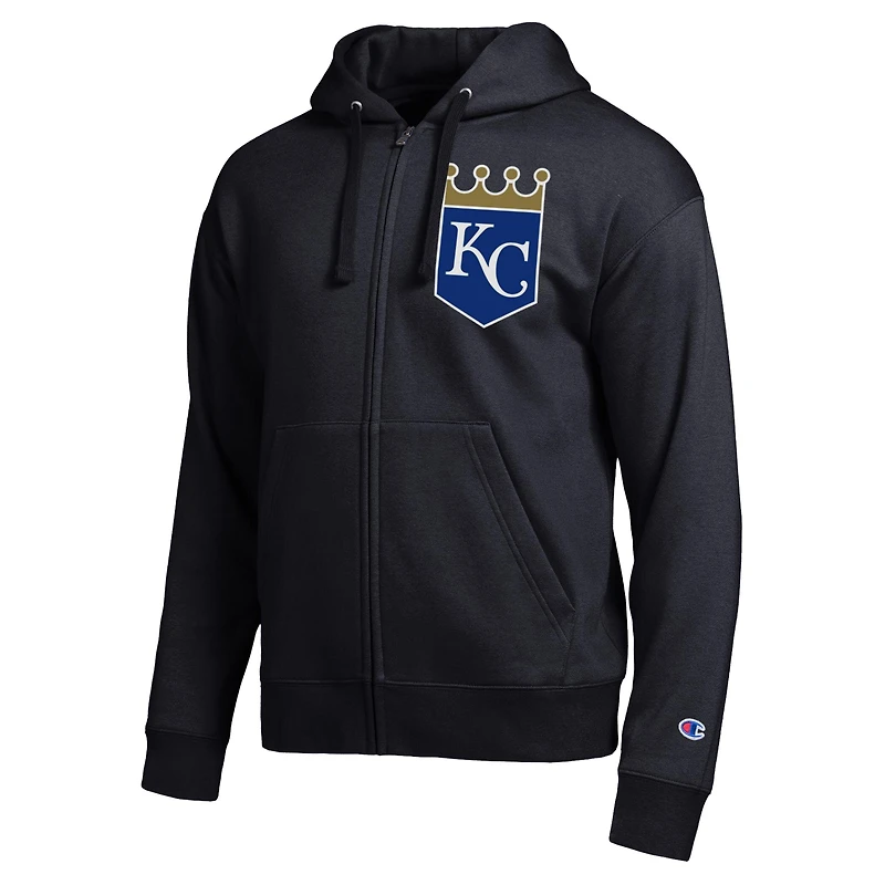 Sweat à capuche zippé noir Champion Kansas City Royals All-Star pour homme