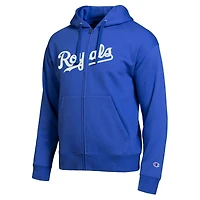 Men's Champion Kansas City Royals Royal All-Star Wordmark Full-Zip Hoodie