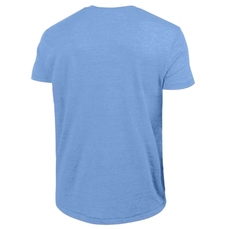 Men's Champion Light Blue Kansas City Royals Cooperstown Logo Tri-Blend T-Shirt