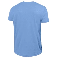 Men's Champion  Light Blue Kansas City Royals Cooperstown Logo Tri-Blend T-Shirt